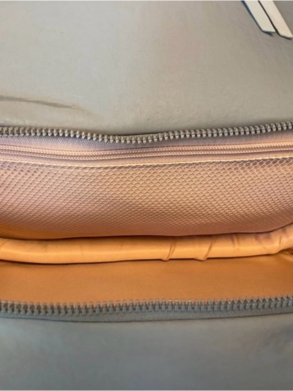 Poppy & Peonies Light Gray Top-Zip Structured Backpack - Picture 5 of 9